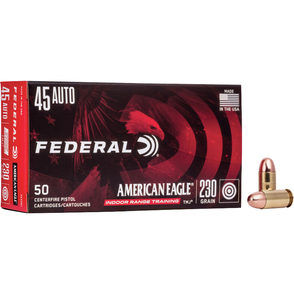 029465093563 Federal American Eagle Pistol Ammo 45 Acp 230 Gr. Tmj 50 Rd.