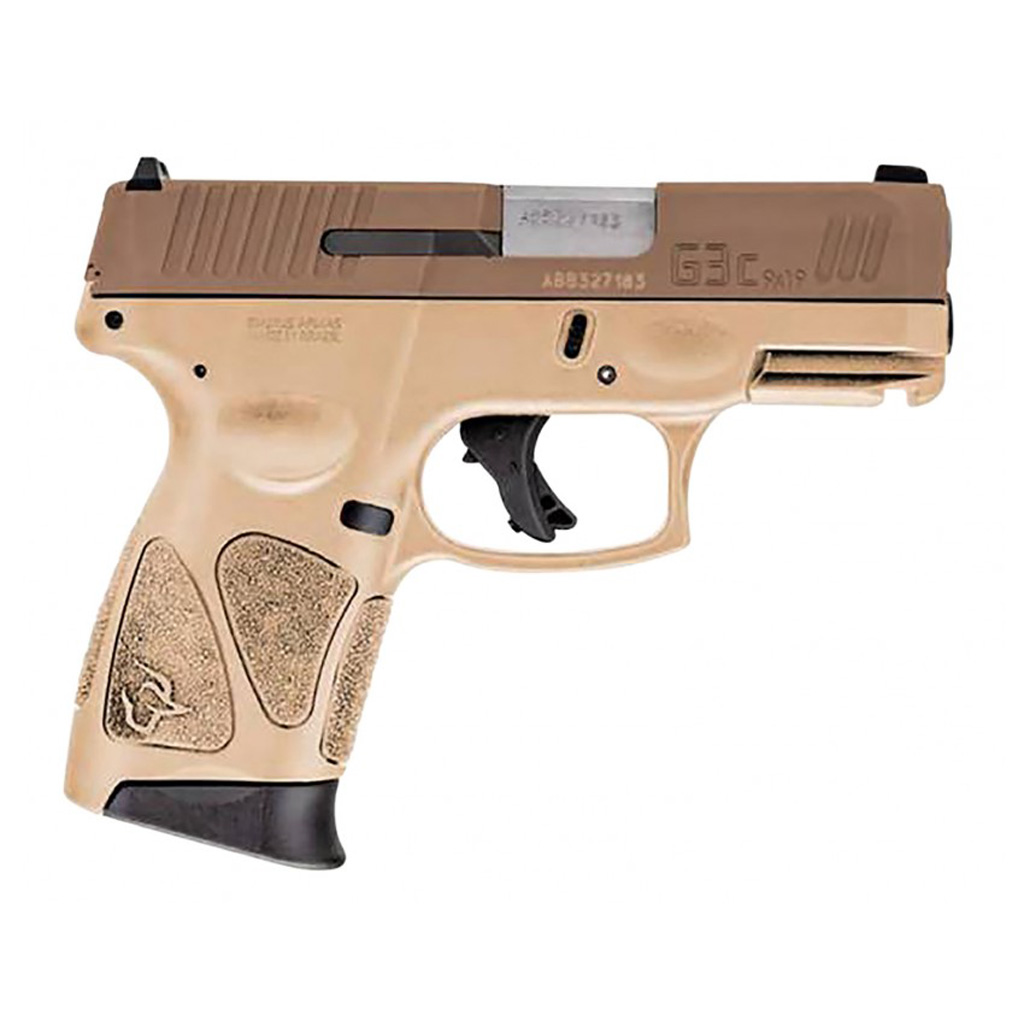 725327627548 Taurus G3c Pistol 9mm 3.26 In. Tan/troy Coyote 10 Rd. Mass. Comp.
