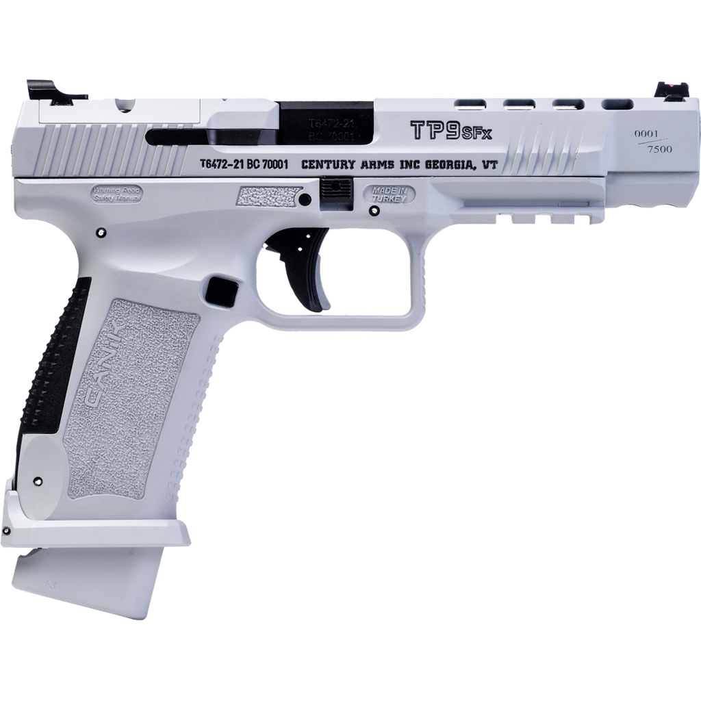 Century Canik Tp9 Sfx Whiteout Pistol 9mm 5.2 In. White Signature Series 20 Rd.