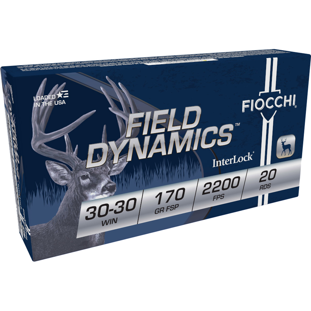 762344709895 Fiocchi Field Dynamics Rifle Ammo 30-30 Win. 170 Gr. Fsp 20 Rd.