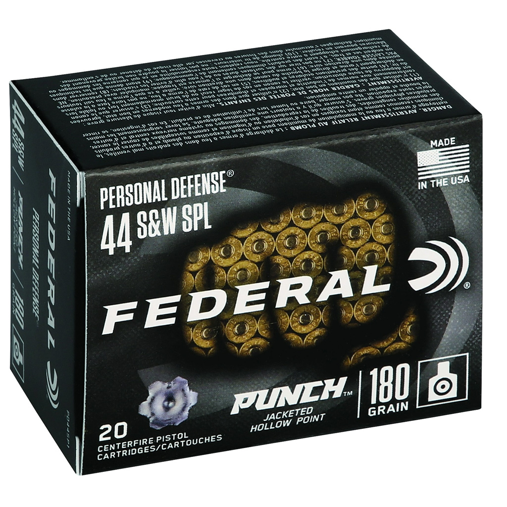 604544677546 Federal Premium Punch Pistol Ammo 44 S&w Spcl. Jhp 20 Rd.