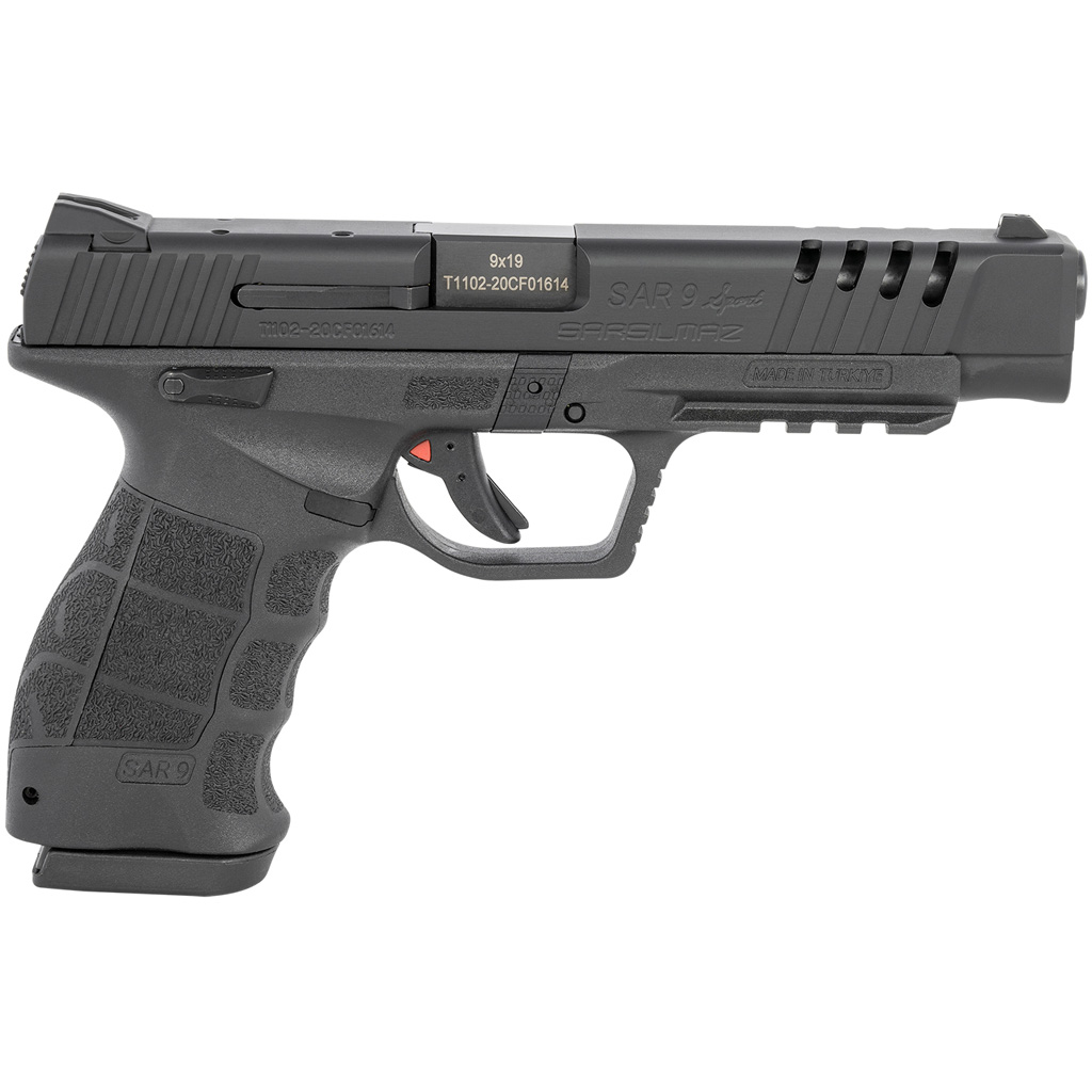 850020252060 Sar Usa Sar9 Sport Pistol 9mm 5.2 In. Black 17 Rd.
