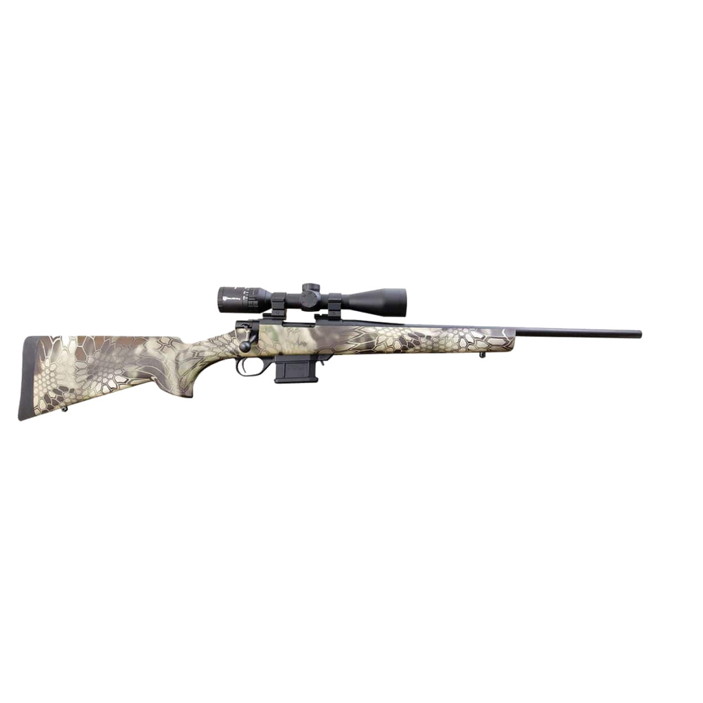682146890044 Howa M1500 Mini Action Excel Lite Rifle 7.62x39 20 In. Kryptek Obskura Package