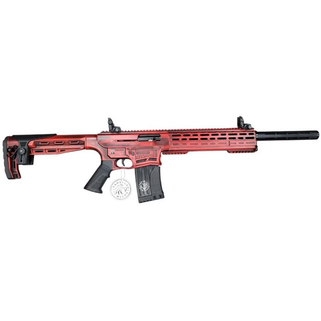 Garaysar Fear-116 Semi-auto Shotgun 12 Ga. 20 In. Red Battleworn 5-10 Rds.
