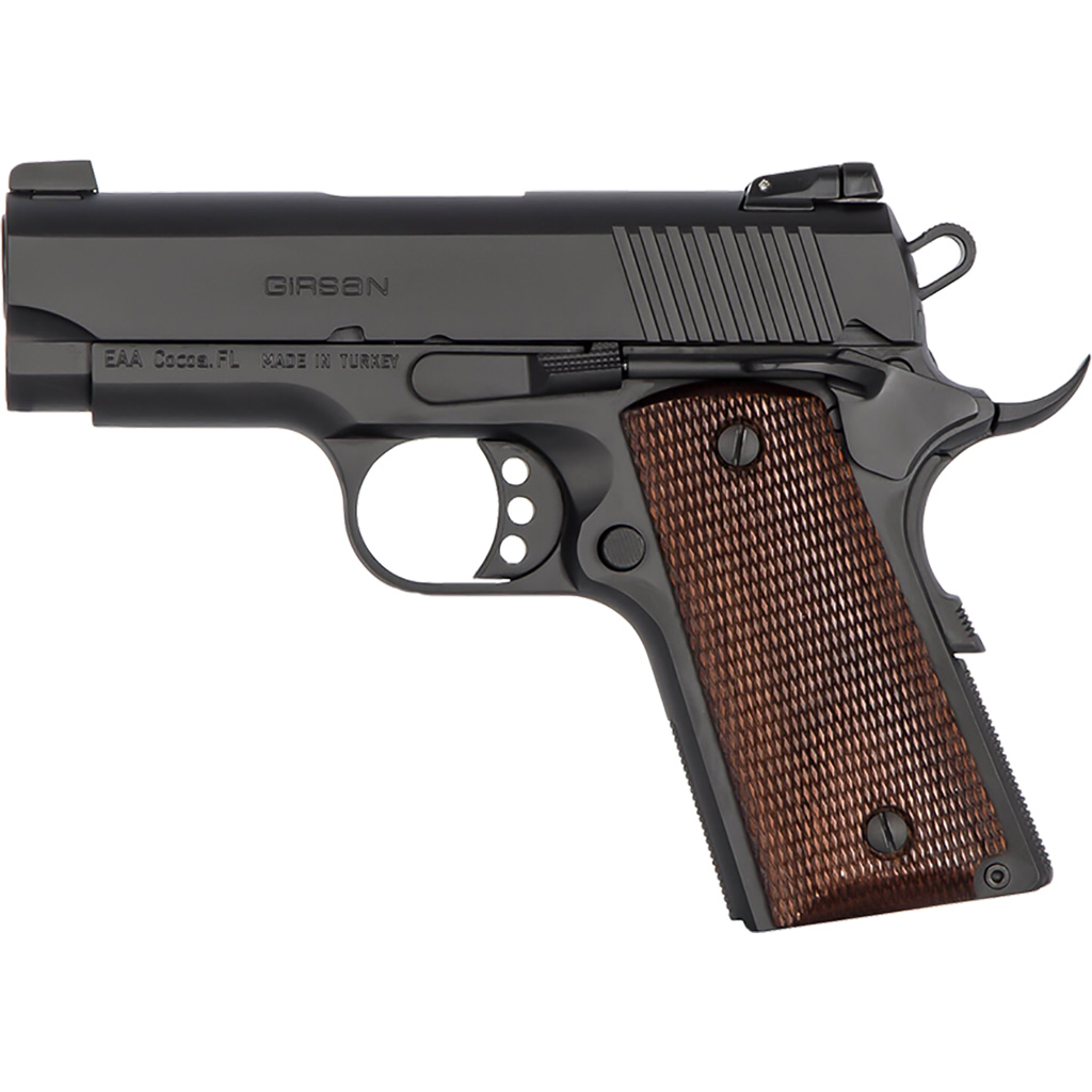 741566903977 Eaa Girsan Mc1911sc Officer Pistol 9mm 3.4 In. Black 7+1 Rd.