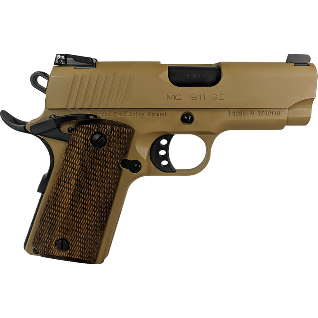 741566904004 Eaa Girsan Mc1911sc Officer Pistol 45 Acp 3.4 In. Fde 6+1 Rd.