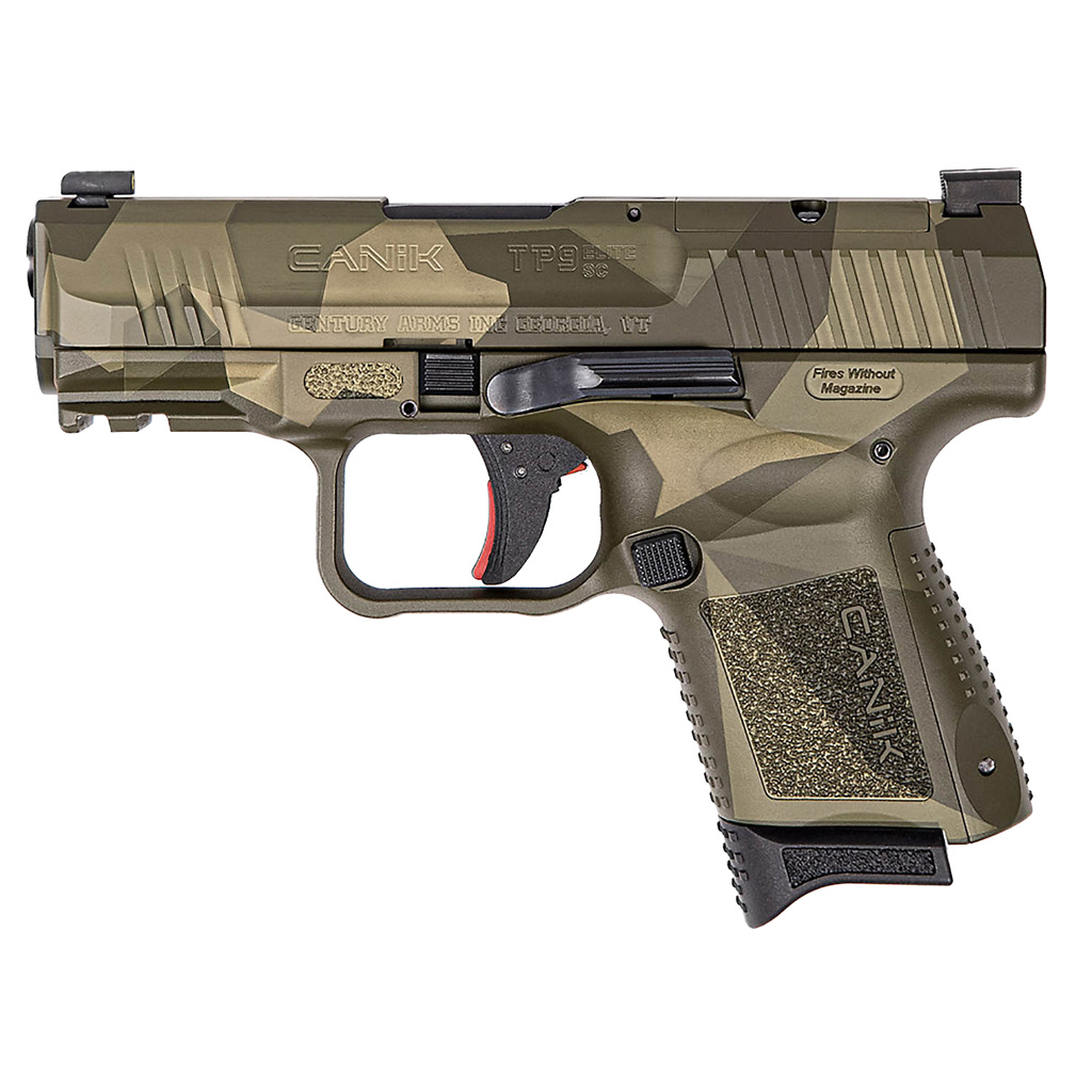 Canik Creations Tp9 Elite Sc Pistol 9mm 3.6 In. Splinter Camo Green 12 & 15 Rd.
