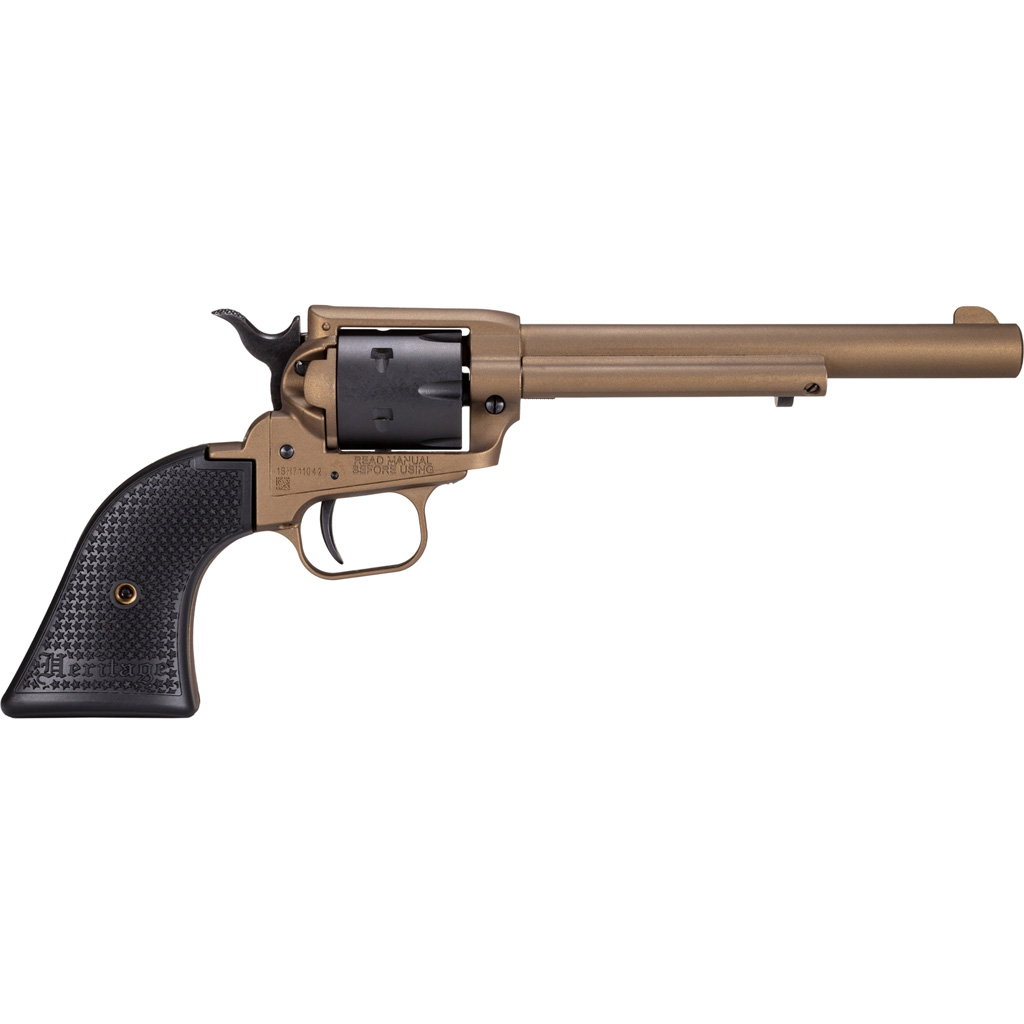 727962707777 Heritage Rough Rider Cerakote Revolver 22 Lr. 6.5 In. Burnt Bronze 6 Rd.