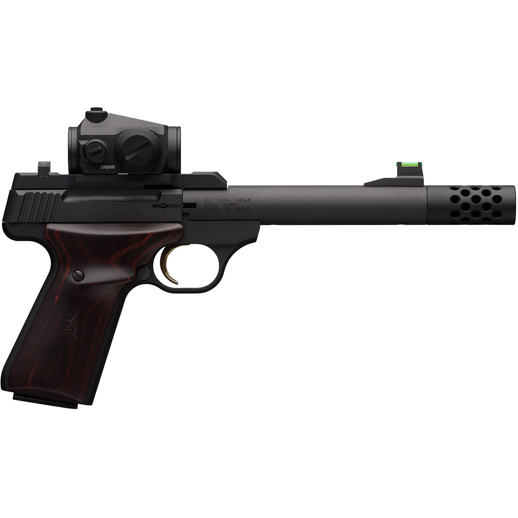 023614857556 Browning Buck Mark Plus Vision Triad Pistol 22 Lr. 5.5 In. Black 10 Rd.