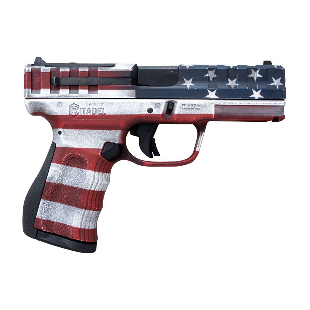 682146880069 Citadel Centurion Cp9 Pistol 9mm 4.5 In. Usa Flag 14 Rd.