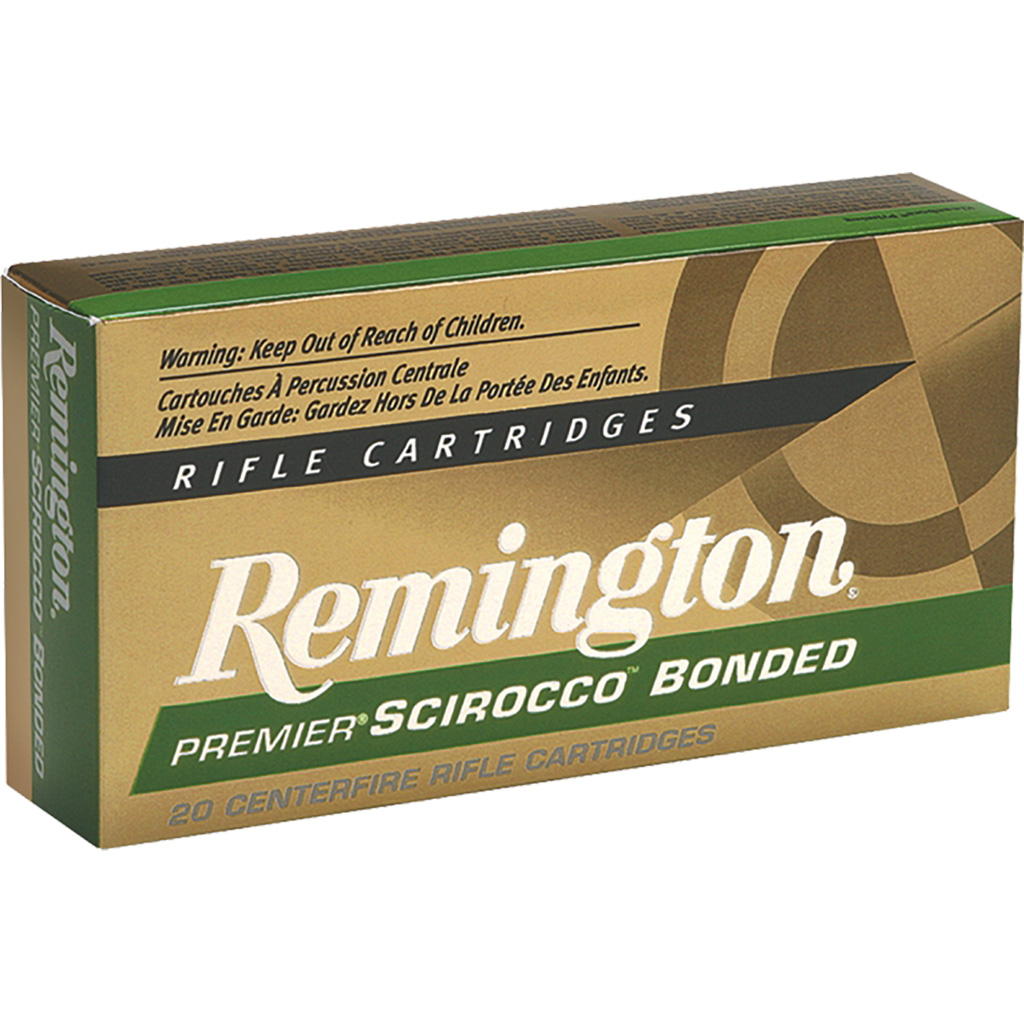 047700350509 Remington Premier Scirocco Bonded Centerfire Ammo 30-06 Sprg. 180 Gr. Swift Scirocco 20 Rd.