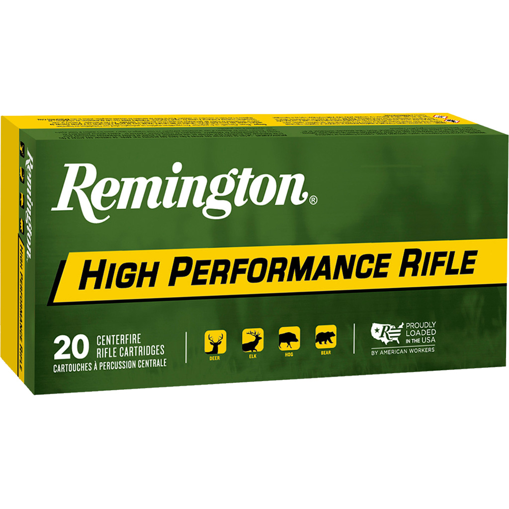 047700050409 Remington High Performance Rifle Ammo 222 Rem. 50 Gr. Psp 20 Rd.