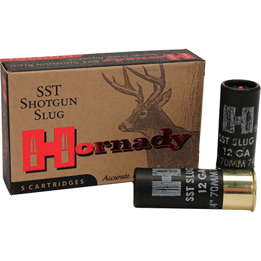 090255386233 Hornady Sst Ftx Load 12 Gauge 2.75 In. 300 Gr. Slug Shot 5 Rd.