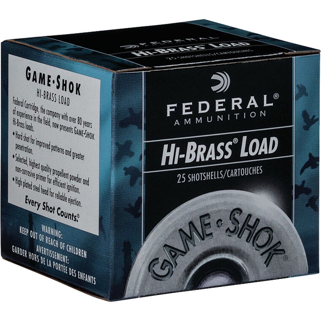 029465008574 Federal Game-shok Upland Hi-brass Load 410 Gauge 3 In. 11/16 Oz. 6 Shot 25 Rd.