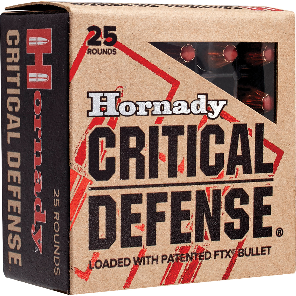 Hornady Critical Defense Pistol Ammo 380 Acp 90 Gr. Flex Tip Expanding 25 Rd.