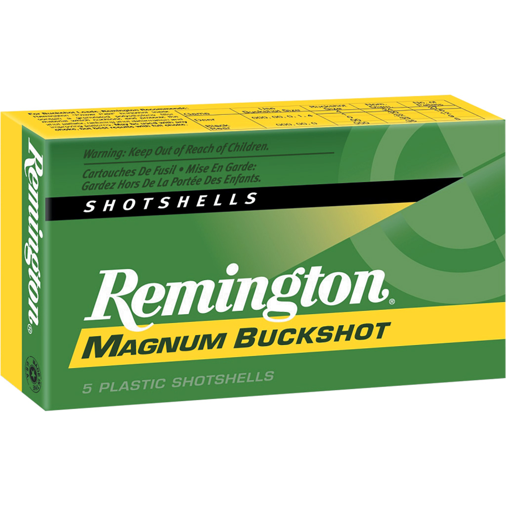047700019604 Remington Express Magnum Buckshot Loads 12 Ga. 2.75 In. 00 Buck Shot 12 Pellets 5 Rd.