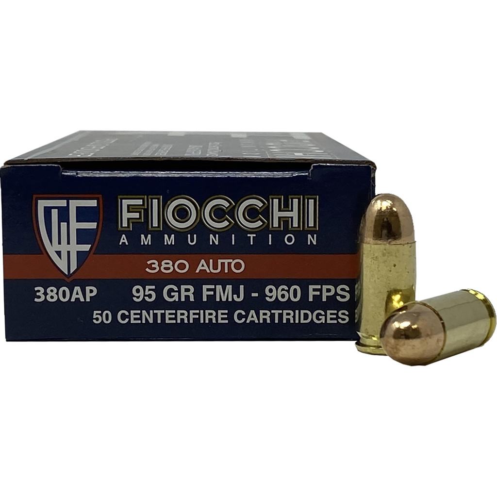 762344001852 Fiocchi Range Dynamics Pistol Ammo 380 Acp 95 Gr. Fmj 50 Rd.