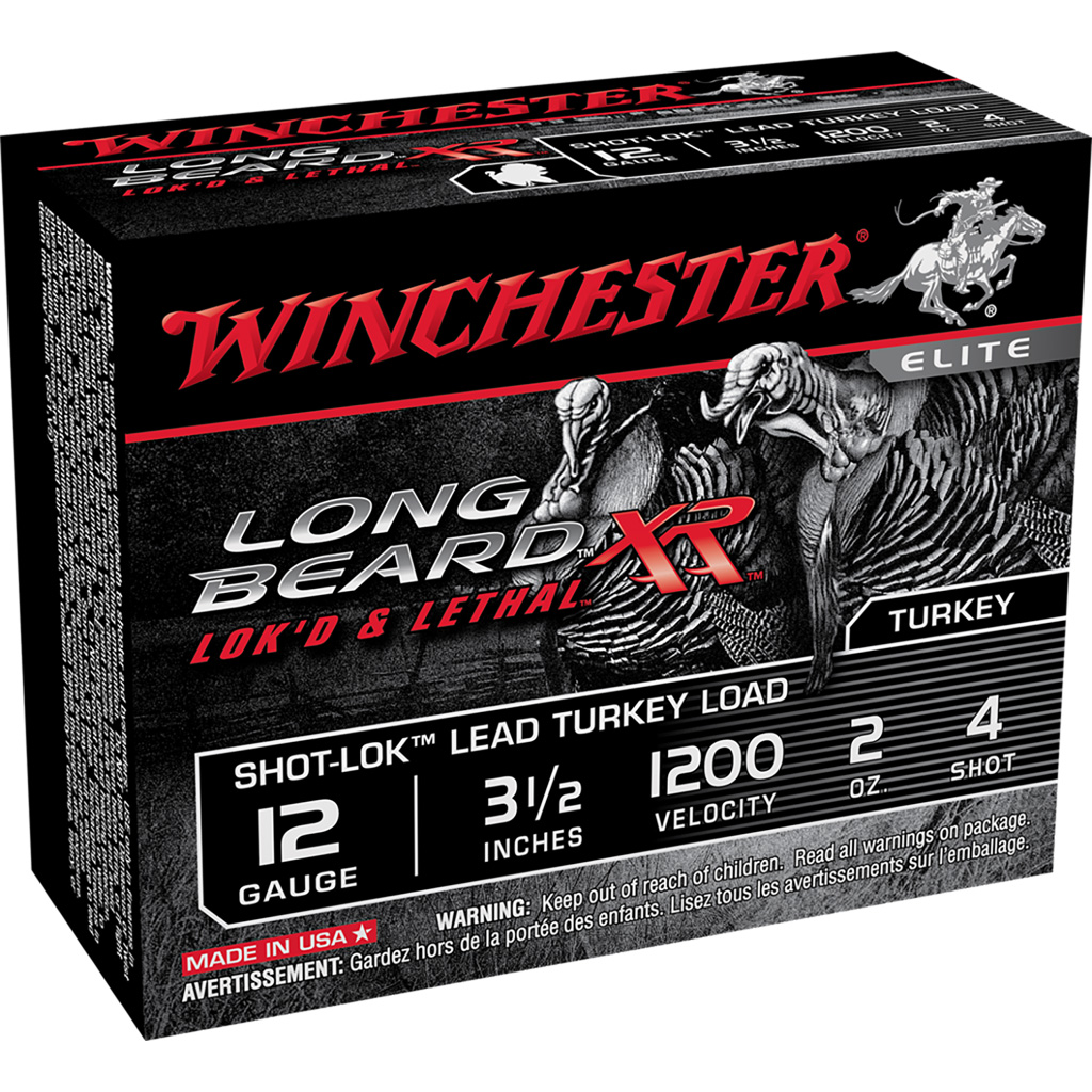 020892021280 Winchester Long Beard Xr Shot-lok Load 12 Ga. 3.5 In. 2 Oz. 4 Shot 10 Rd.
