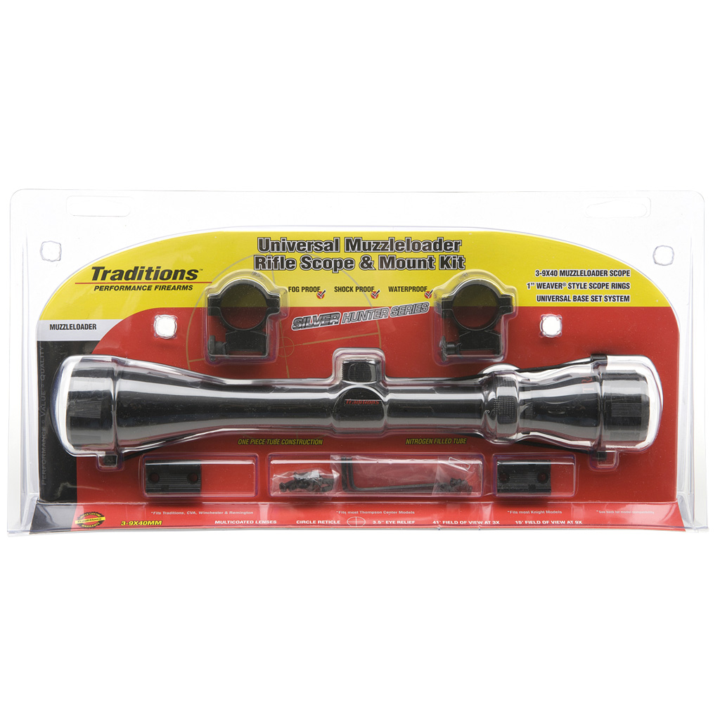 Traditions Muzzleloader Scope Wrings And Base Black 39x40 Spotting Scopes at