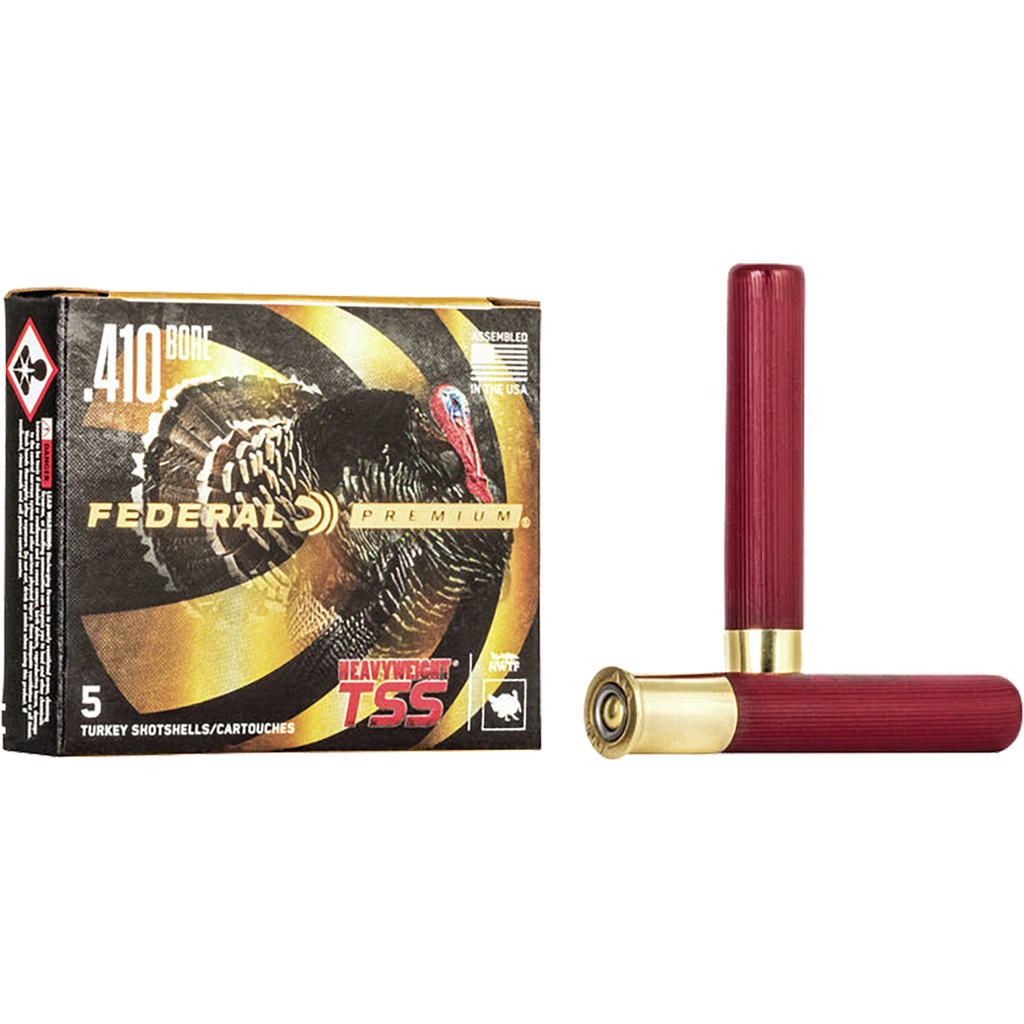 604544637953 Federal Premium Heavyweight Tss Load 410 Gauge 3 In. 13/16 Oz. 9 Shot 5 Rd.