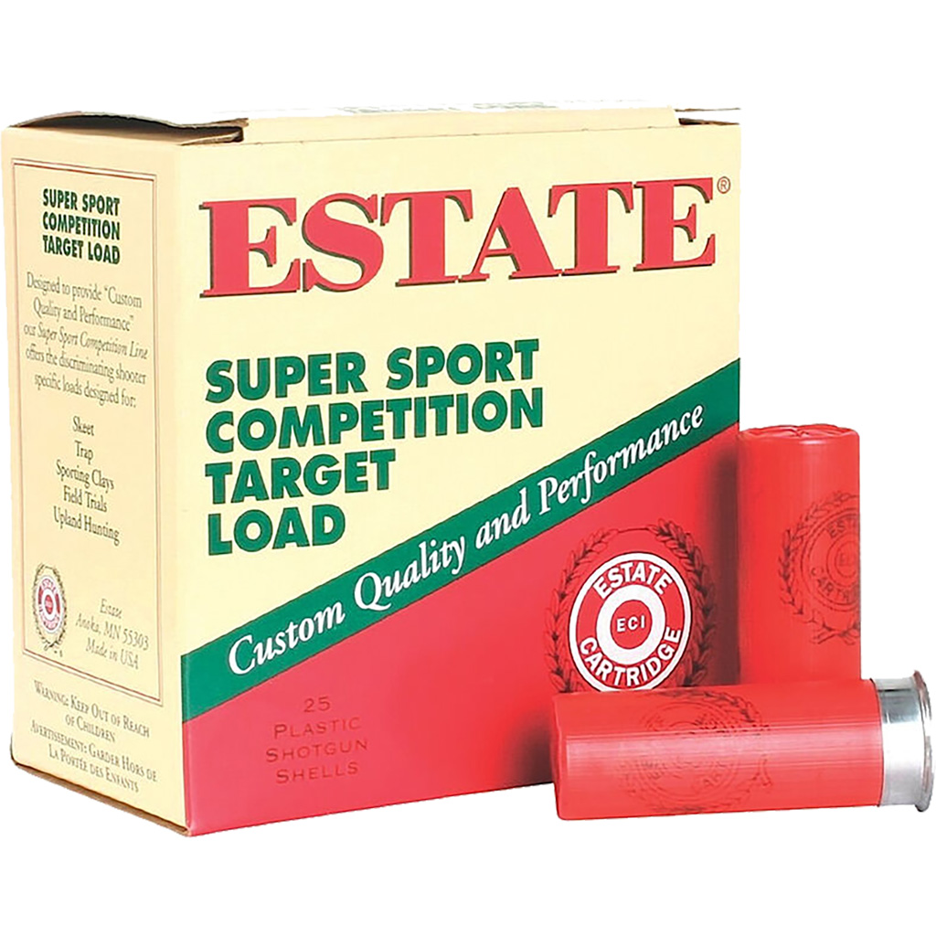 604544256482 Estate Super Sport Target Load 20 Gauge 2.75 In. 7/8 Oz. 8 Shot 25 Rd.