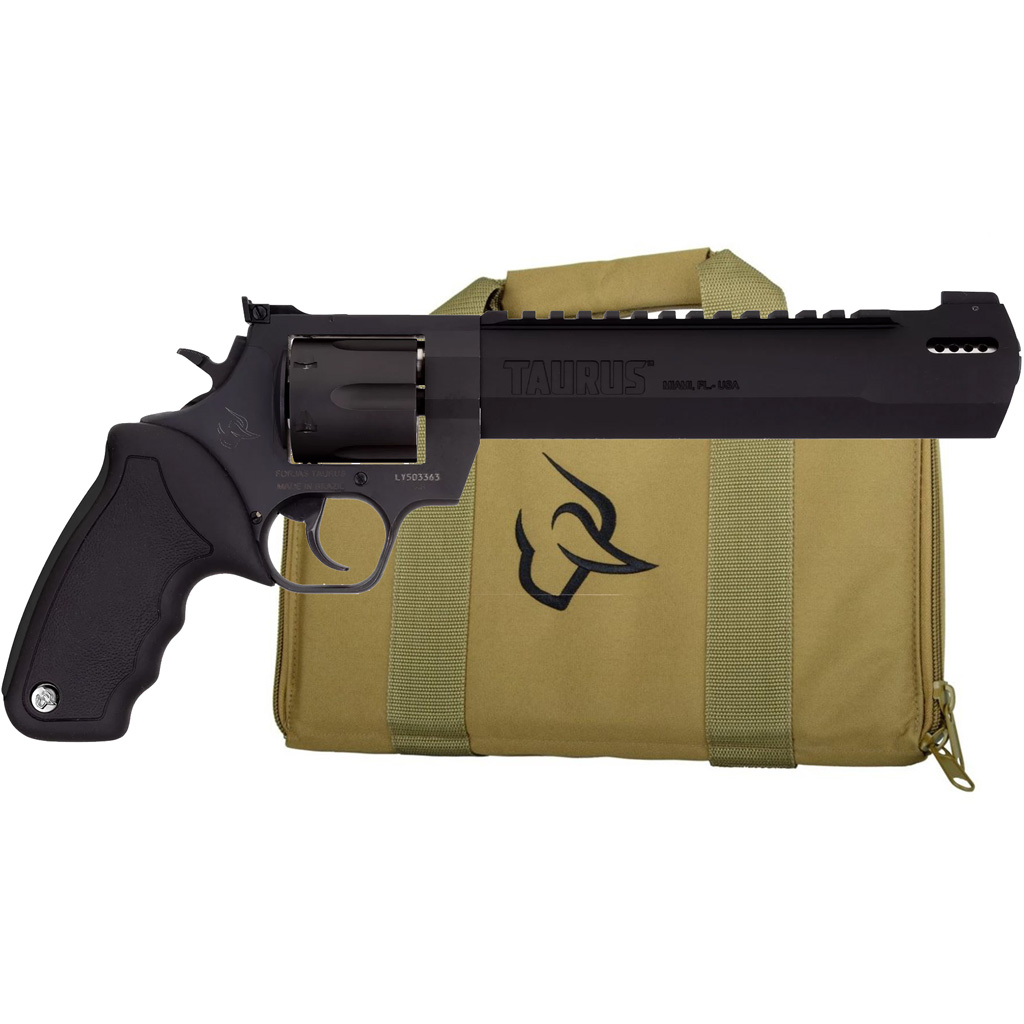 725327931867 Taurus Raging Hunter Revolver 44 Rem Mag Black Aluminum/black Grip 8.38 In.