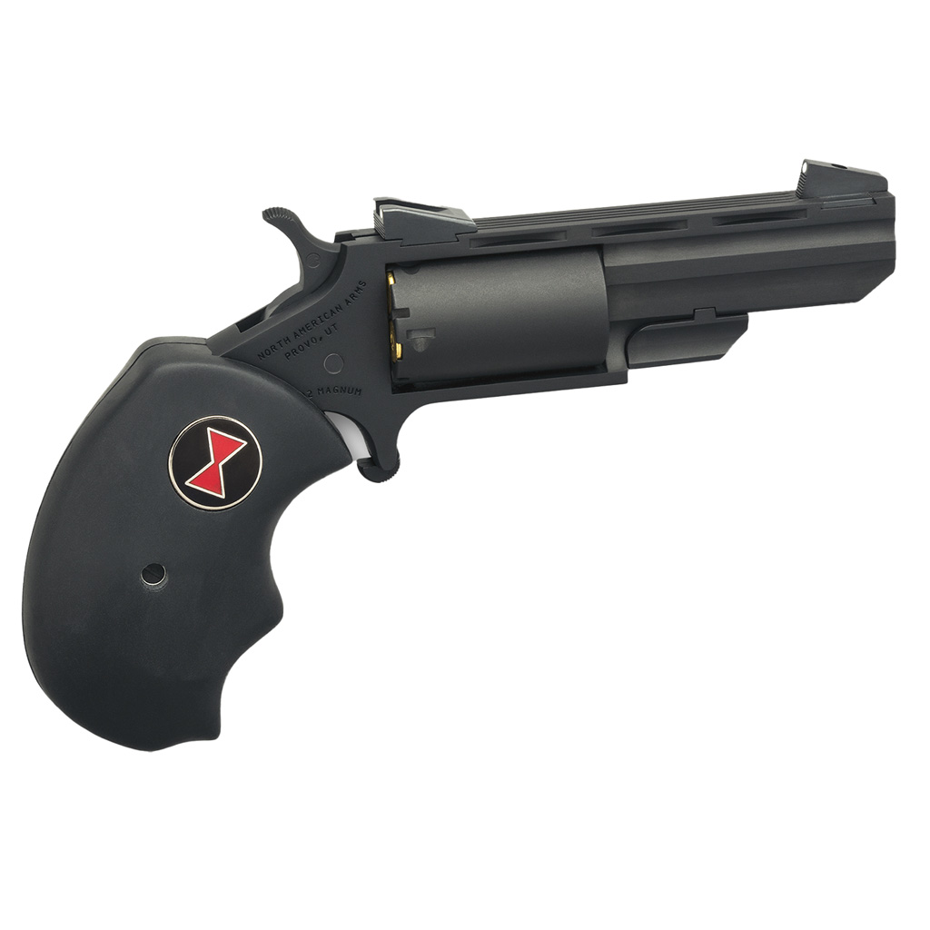 Naa Black Widow Revolver 22 Wmr Matte Black W/ Oversized Grip 2 In. 5 Rd.