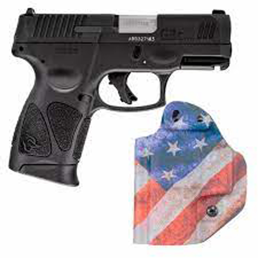 Taurus G3c Pistol 9mm 3.26 In. Black Mft Us Flag Holster