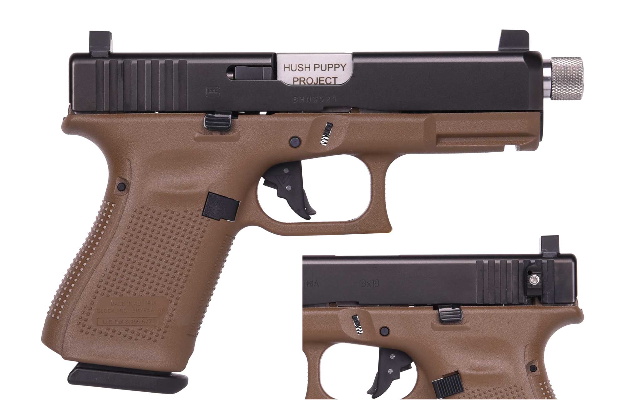 Hush Puppy Project Hush Puppy G19 G5 9mm Fde Sld