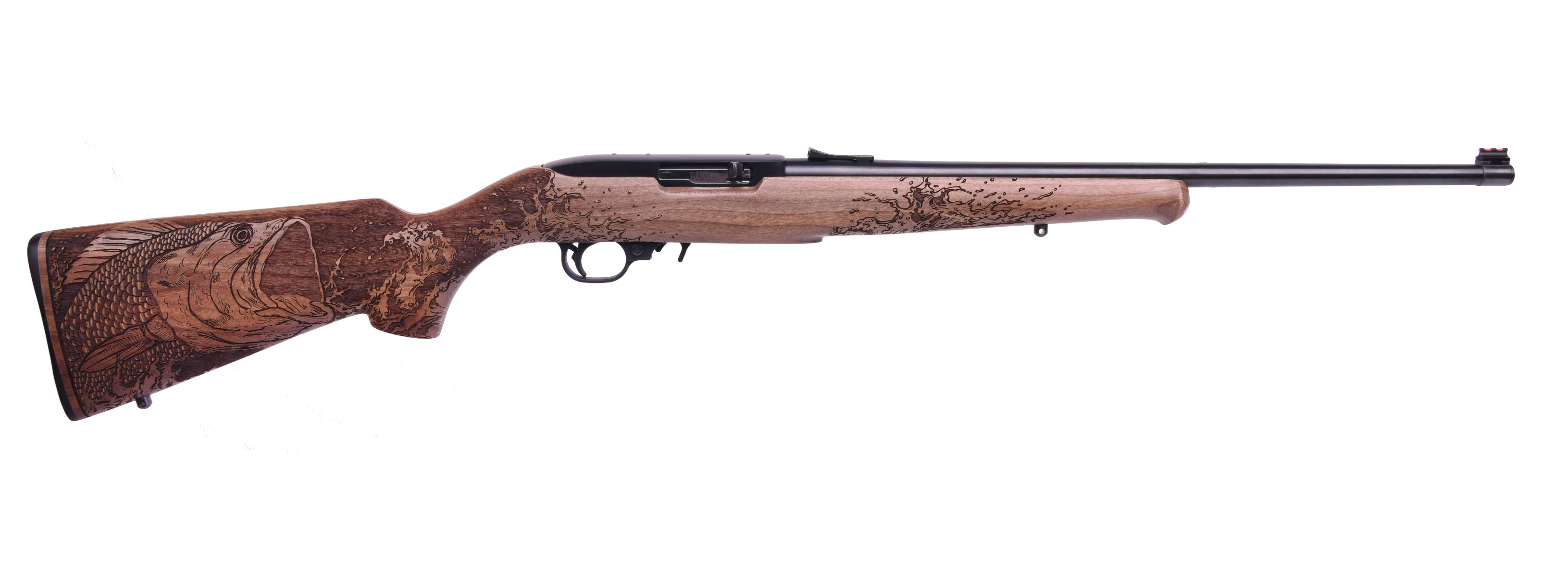 Ruger 10/22 Bass 22lr Bl/wd 18.5"