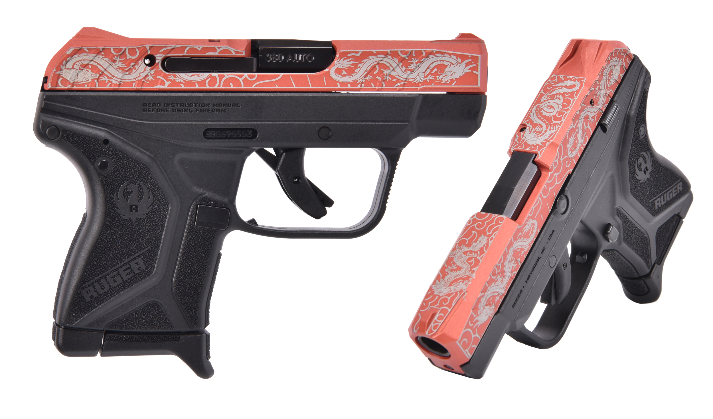 Ruger Lcp Ii 380acp Red/dragon 6+1 #