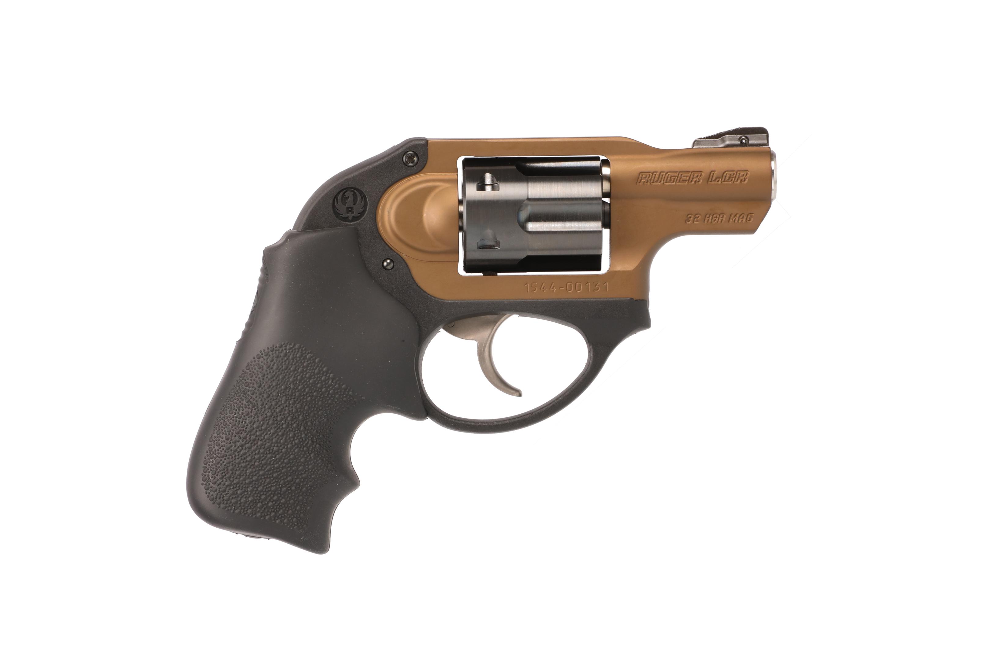 Ruger Lcr 32h&r Mag Bl/hogue 6rd Dao