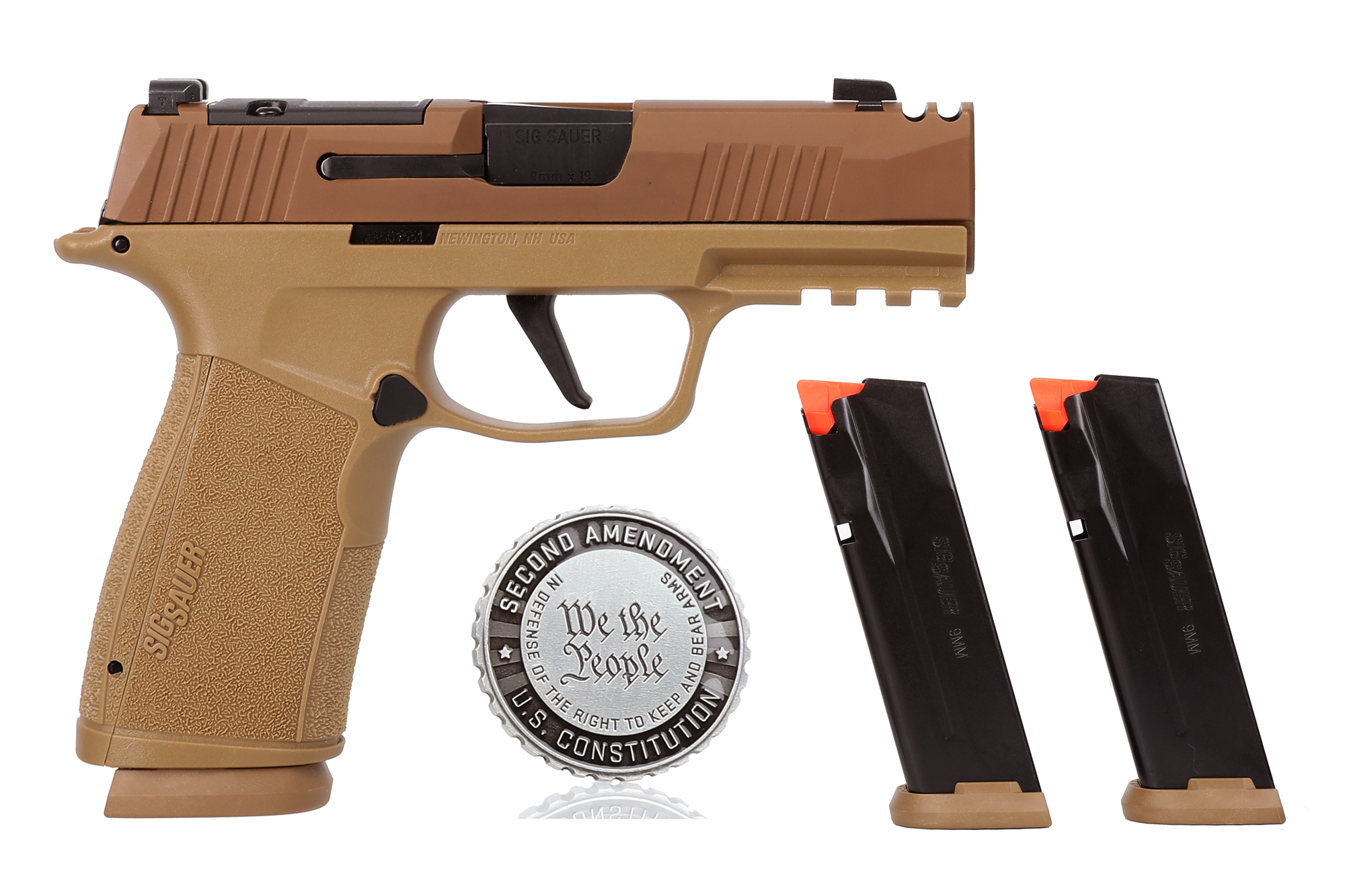 798681696352 SIG SAUER P365x-macro Comp 2a 9mm Coy 3"