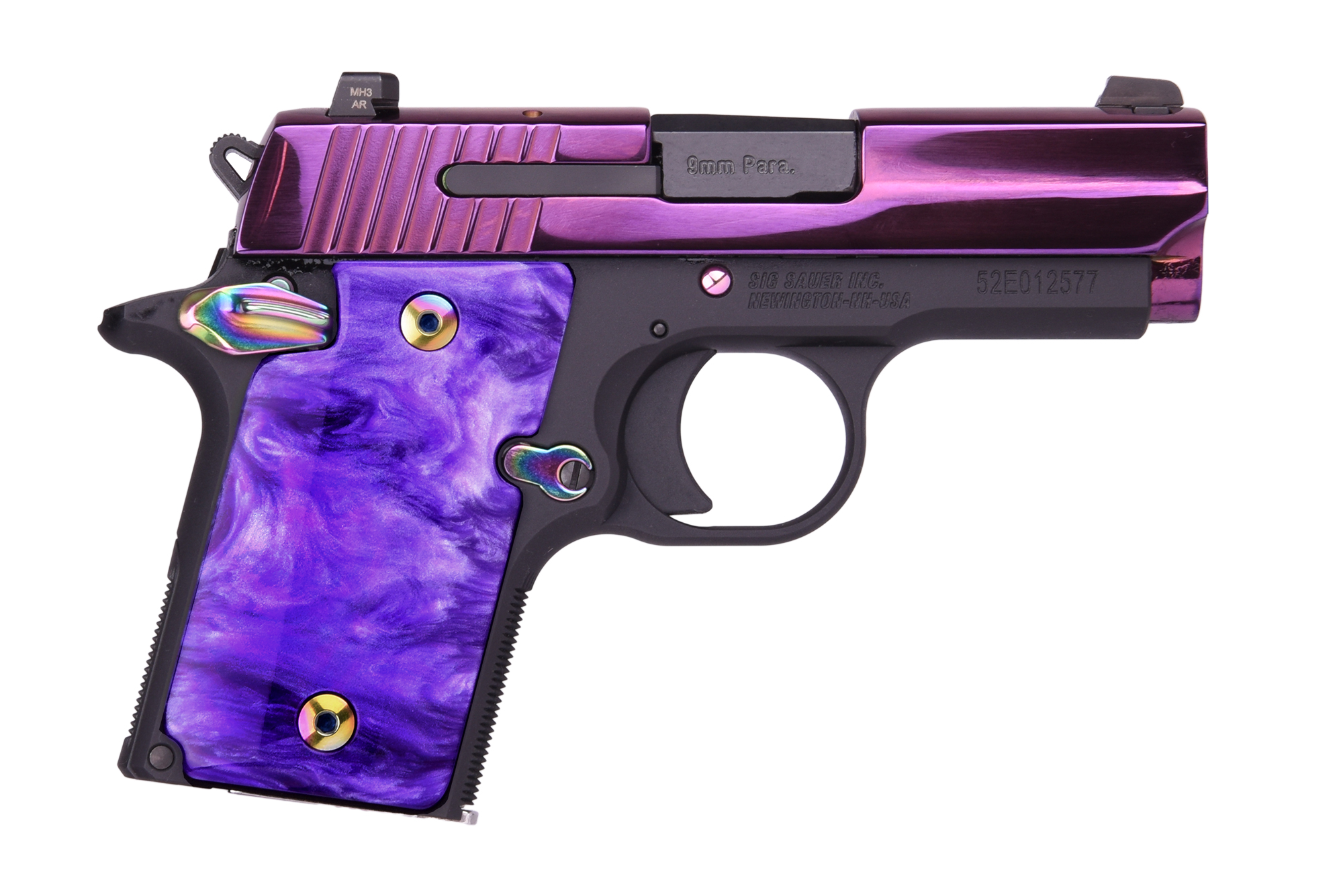 SIG SAUER P938 9mm Purple/slite Ambi   #