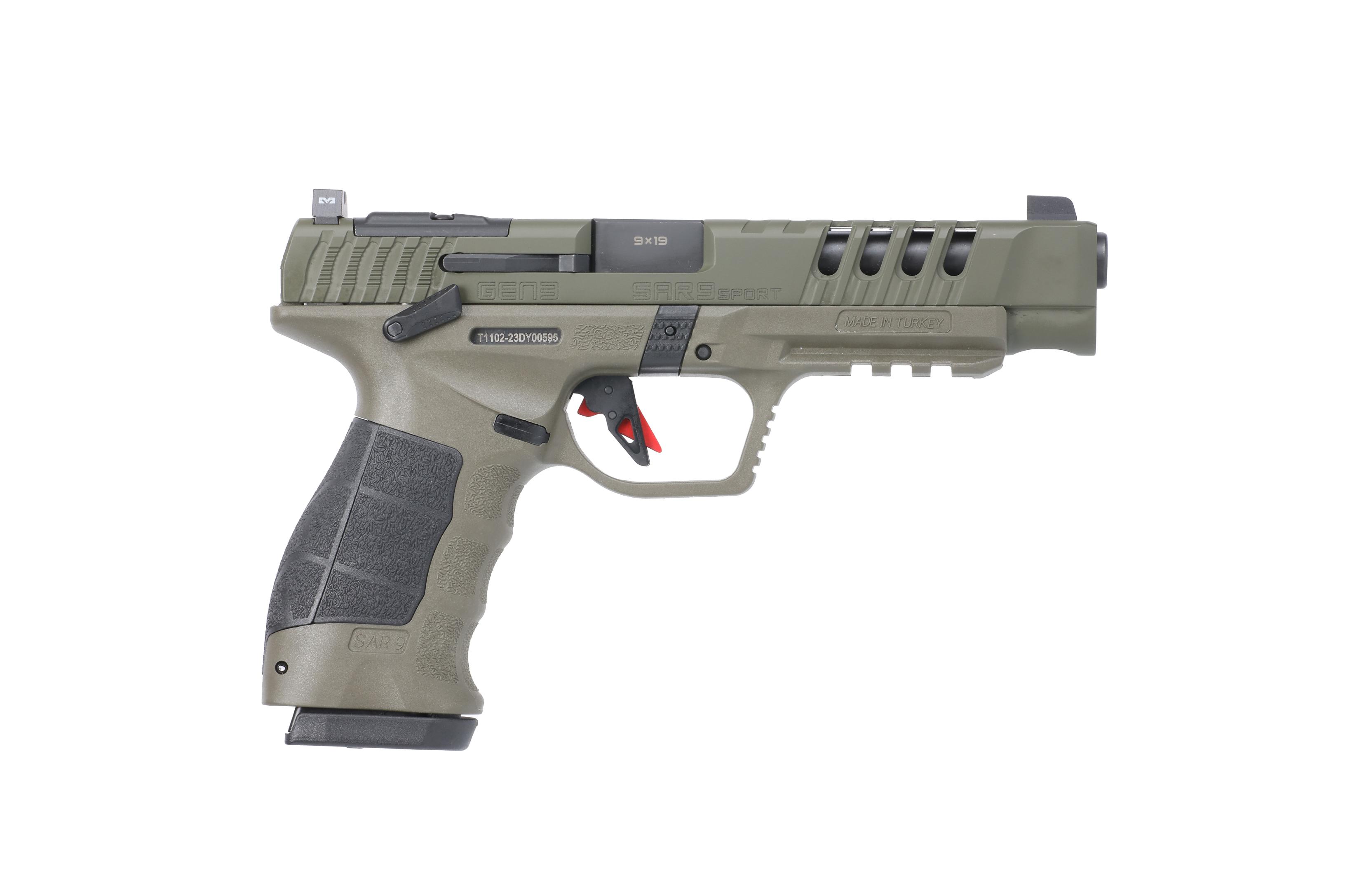 810075873894 SAR Firearms Sar9 Sport Gen3 9mm Odg 5.2"