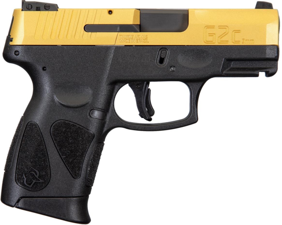 725327938453 Taurus G2c 9mm Gold/blk 10+1