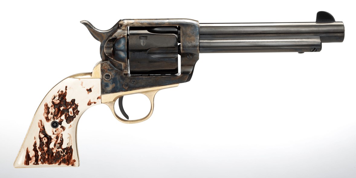 810012511957 Taylor's & Company Cattleman 357mag Bl/stag 5.5"