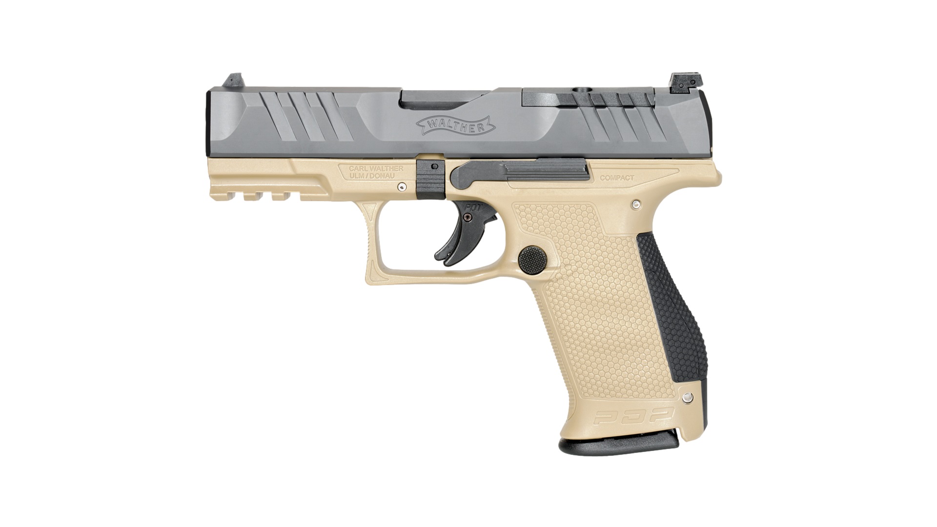 Walther Arms Pdp 9mm Cpt 4" Blk/tan Or 10+1