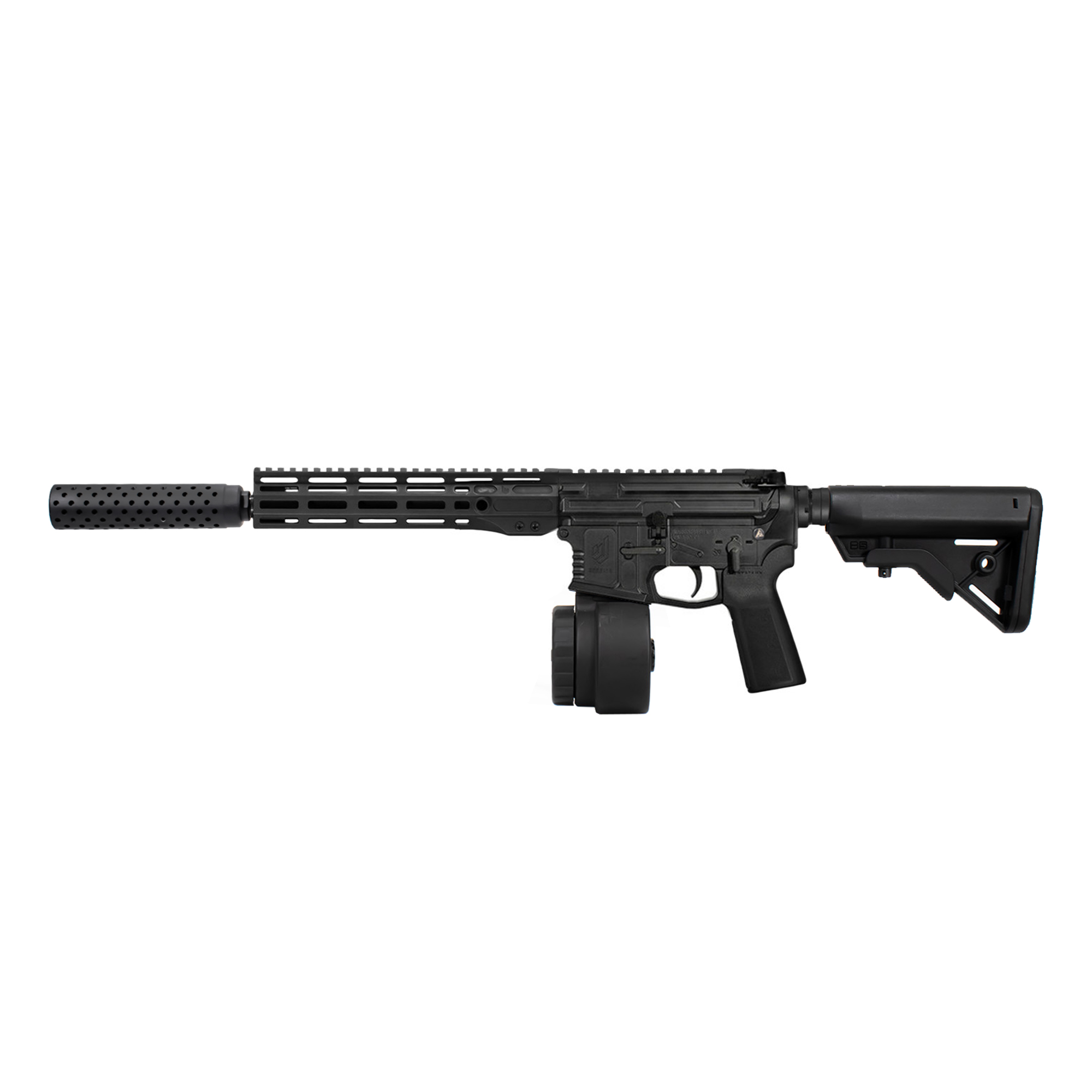 810099630480 Warrior Systems Wsm15 5.56mm 16" Blk 50+1 Drum