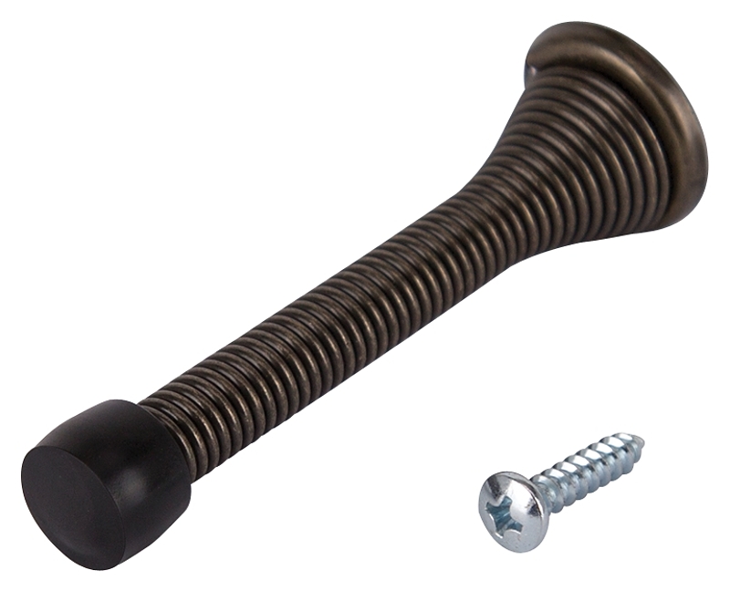 ProSource Heavy Duty Door Stop Antique Brass Baseboard Mount eBay