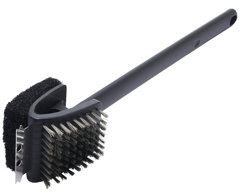 GrillPro 75551 Grill Brush with Scraper 17 in L ExtraLong Handle Stainless eBay
