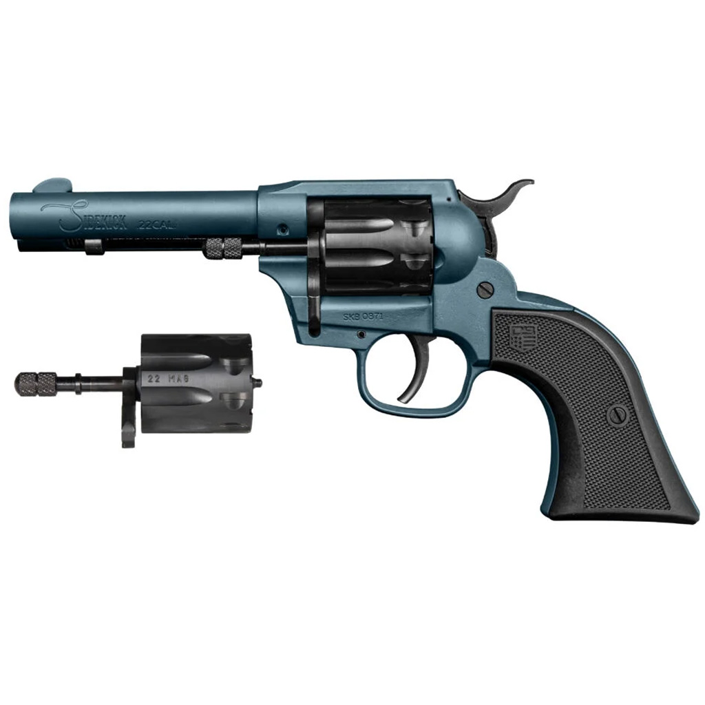 810035755871 Diamondback Db Sidekick Revolver 22 Lr/mag 4.5 In. Jesse James Blue 9 Rd.