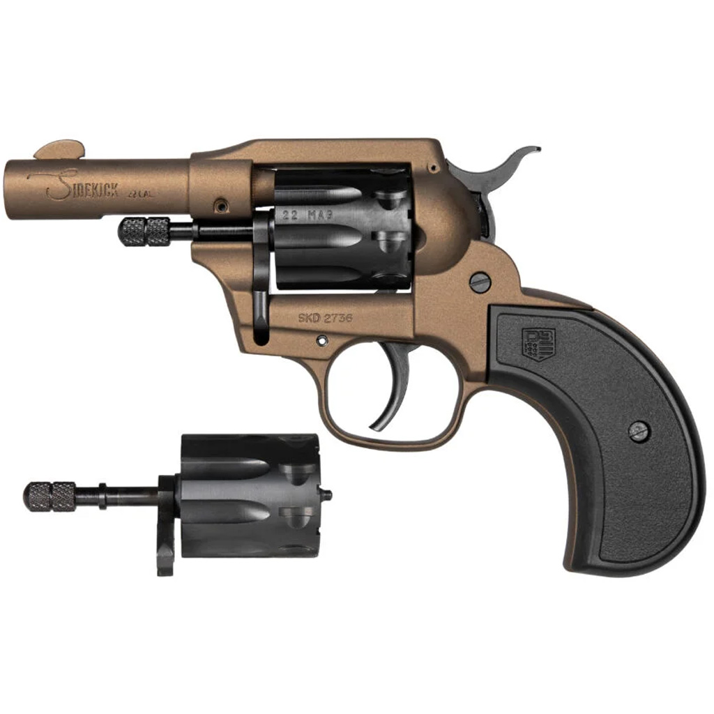 810035756106 Diamondback Db Birdshead Sidekick Revolver 22 Lr/mag 3 In. Midnight Bronze 9 Rd.