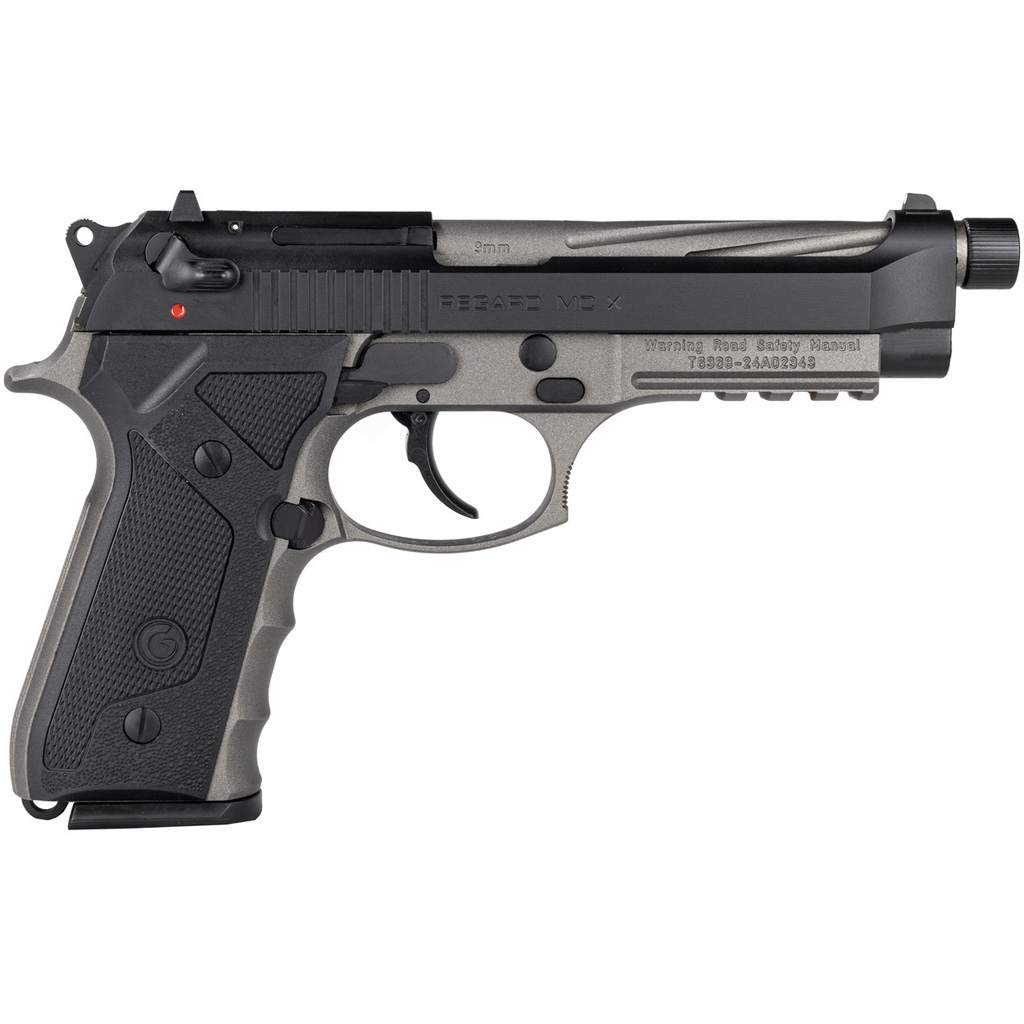 Eaa Girsan Regard Mc X Pistol 9mm 4.9 In Tungsten/black Spiral Fluted 18 Rd