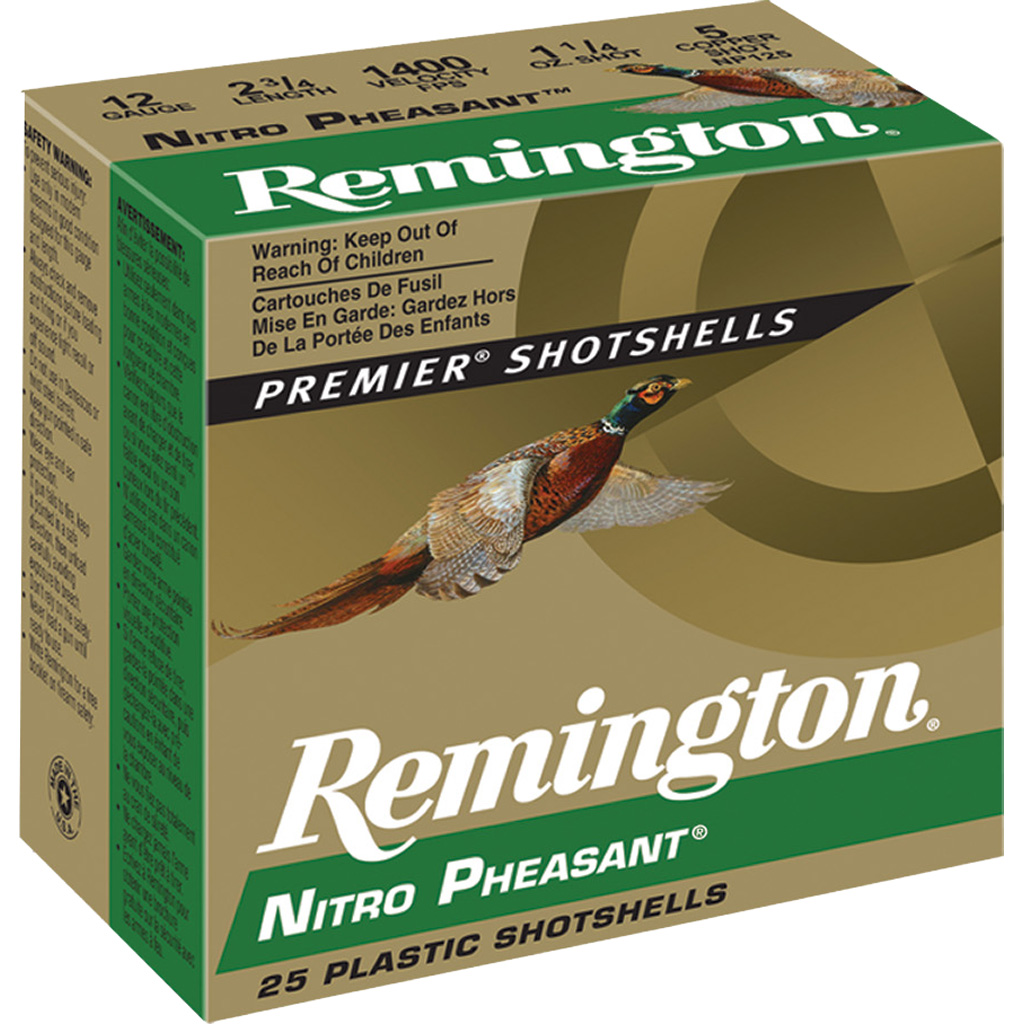 Remington Nitro Pheasant Loads 12 Ga. 2.75 In. 1 38 Oz. 6 Shot 25 Rd