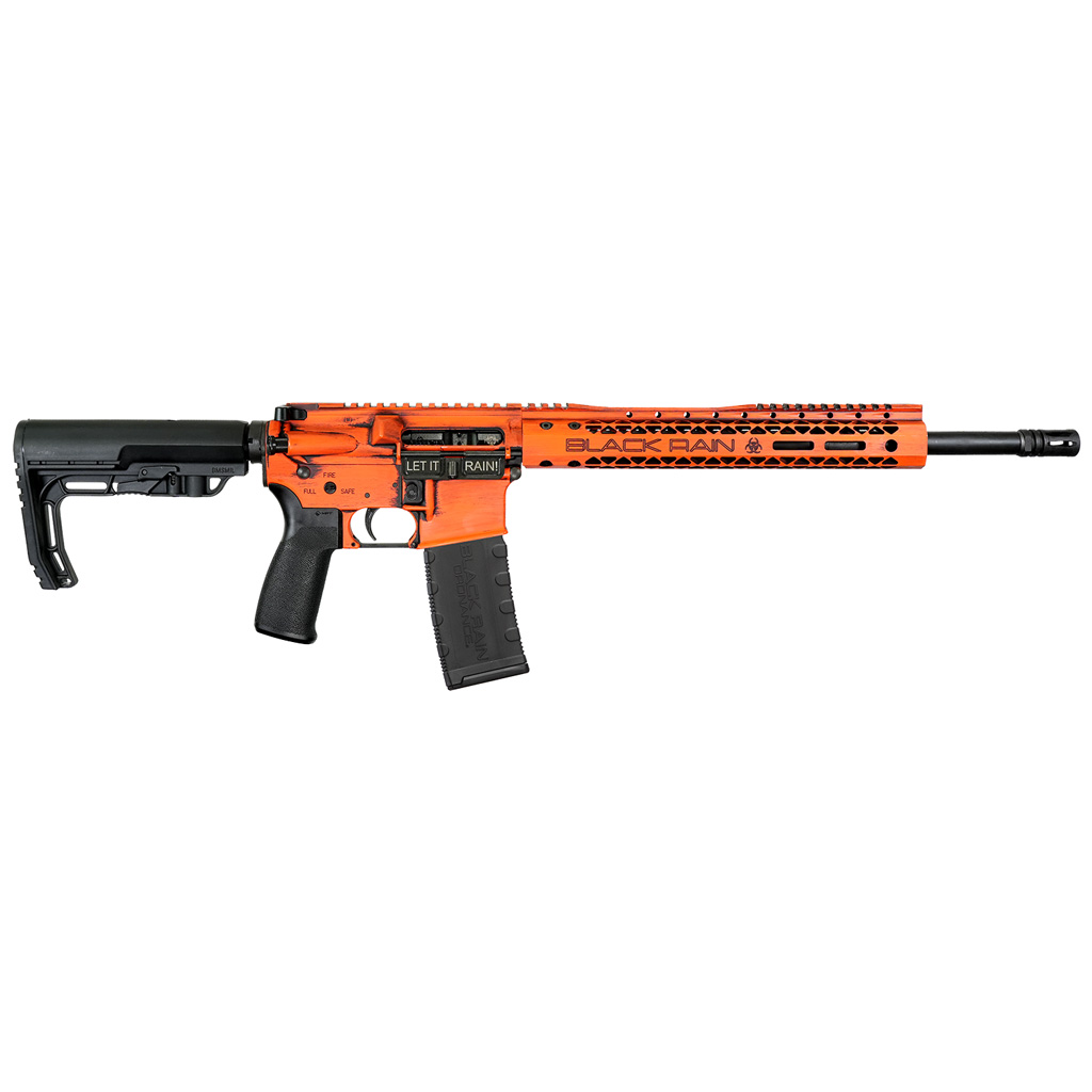 680490947735 Black Rain Ordnance Spec+ Fusion Rifle 5.56 16 In. Orange Battleworn 30 Rd.