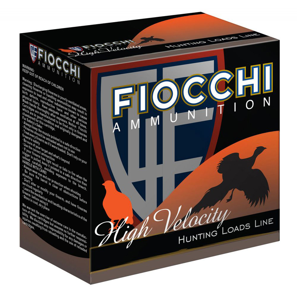 762344713182 Fiocchi High Velocity Hunting Loads 12 Ga. 2.75 In. 1 1/8 Oz. 6 Shot 25 Rd.
