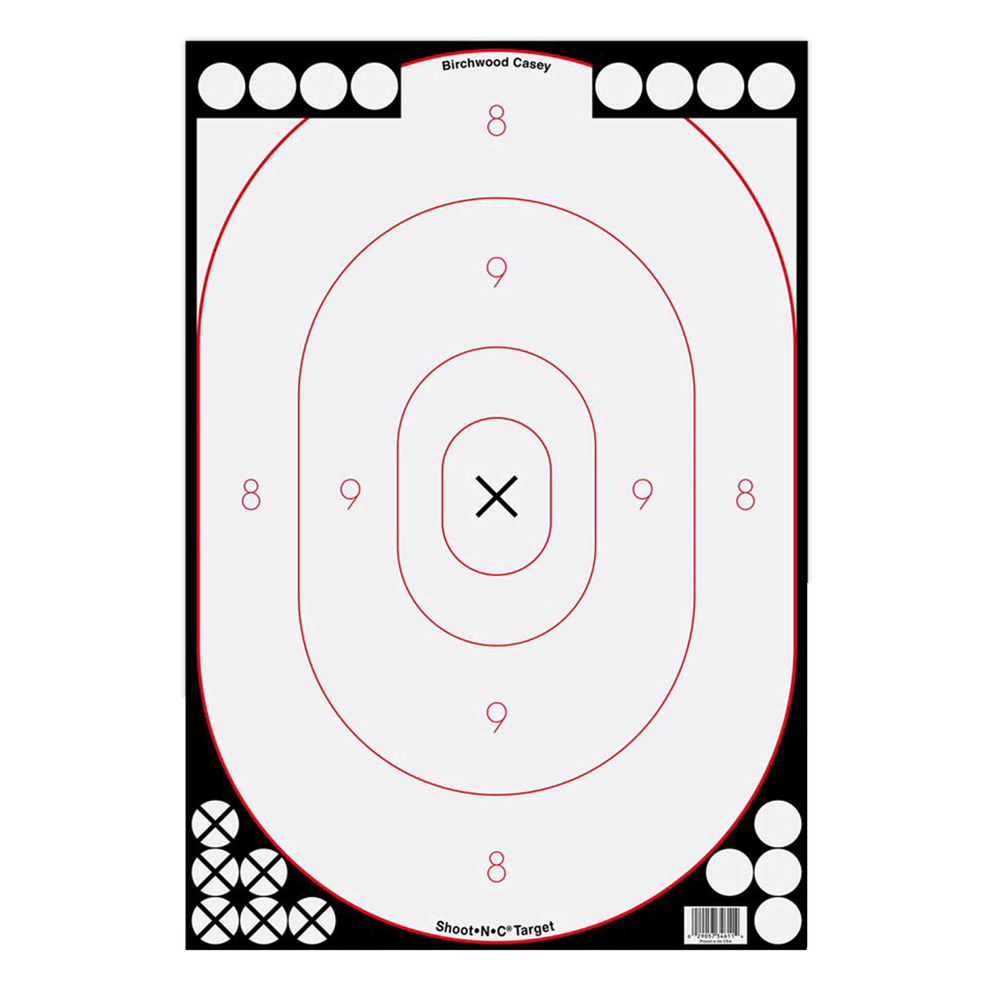 b c sht n c white blk slhout 5 12x18 shooting targets at gunbroker com 921124452