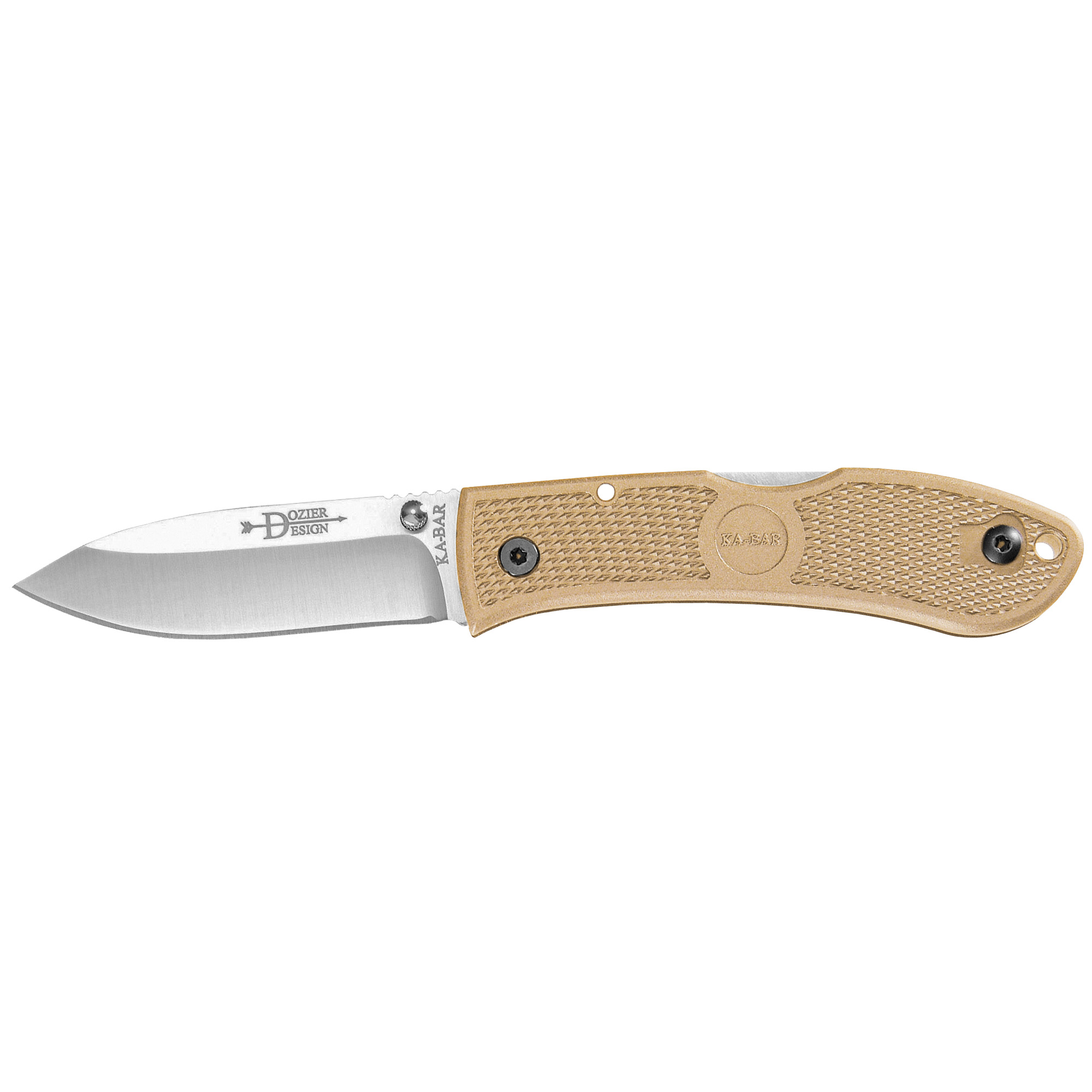 Kbar Dozier Fldg Hunter 3" Coyote Collectible Knives at
