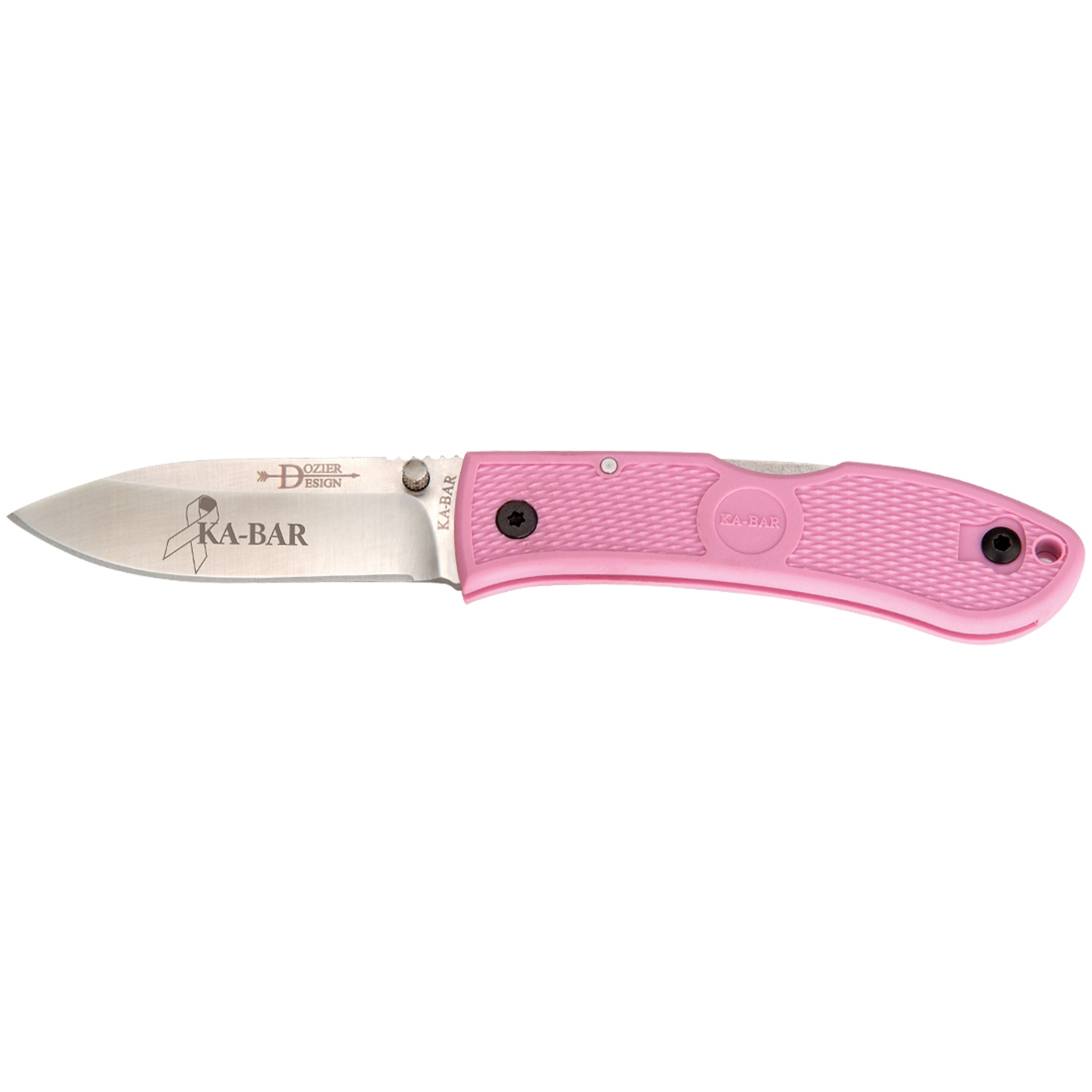 Kbar Dozier Fldg Hntr 3" Pink Pocket Knives at 1068566674